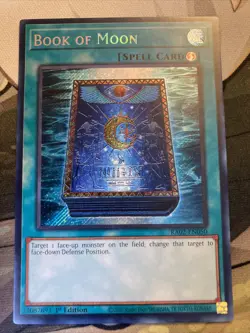 Yugioh! Book of Moon x 3 - 1st Ed Secret Rare - RA02-EN050 - NM - Image 1