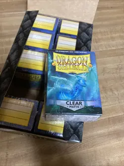 10 Boxes x100 Dragon Shield Card Sleeves - Matte Clear Brand New - Image 2