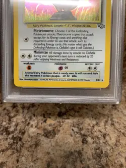 PSA 7 Clefable Holo Rare 1/64 Jungle Pokemon Card WOTC Near Mint Fresh Slab!!! - Image 4