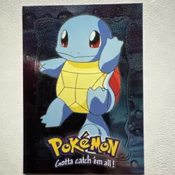 Pokemon Squirtle #07 E7 of 12 Topps Blue Logo Movie Card Stage 1 - Image 2
