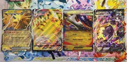 Pokemon Jumbo Card Lot Of 4 Pack Fresh-Pikachu! Zapdos! Mega Latias! Morpeko! - Image 1