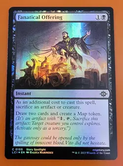 1x Fanatical Offering | FOIL | Lost Caverns of Ixalan | MTG Magic Cards - Image 1