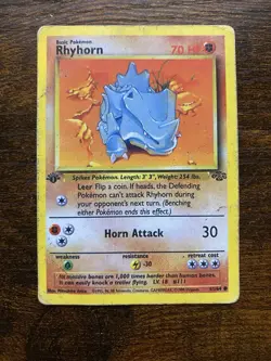 Pokemon Cards 1st Edition Fossil Lot Of 10 Cards - Image 3