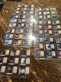 Lord Of The Rings LOTR TCG Mines Of Moria Complete 122 Basic cards In Sleeves - Image 1