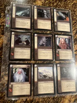 Lord Of The Rings LOTR TCG Mines Of Moria Complete 122 Basic cards In Sleeves - Image 2