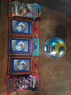 Factory Sealed Pokemon Cards And Tin ball Lot. Lot #1 - Image 1