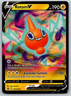Rotom V - SWSH257 SWSH: Sword & Shield Promo Cards NM Pokemon Card TCG - Image 1