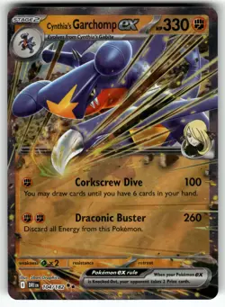 Cynthia's Garchomp ex 104/182 SV10: Destined Rivals NM Pokemon Card TCG - Image 1