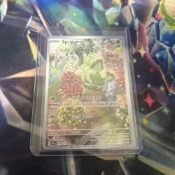 Pokemon TCG Sprigatito Scarlet & Violet Paldea Evolved Holo Card 196/193 - Image 1