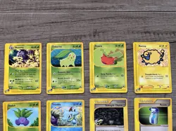 Pokemon TCG Expedition Set Lot Of 8 Non Holo e-reader cards - Weezing, Totodile - Image 2