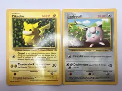 Pokemon Card Pikachu Jigglypuff Grey Star Coro Promo 1999 Japanese English - Image 1