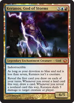 Keranos, God of Storms -Foil Near Mint MTG Journey into Nyx - Image 1