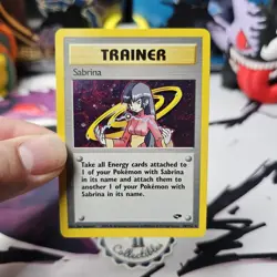 Pokemon TCG WOTC Sabrina Trainer Gym Challenge Holo Card 20/132 Lp - Image 3