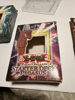 Vintage Yugioh Deck Box Lot- Joey And Pegasus W/ Rule Book- EMPTY No Cards - Image 2