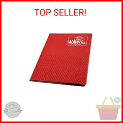 Monster Binder - 9 Pocket Trading Card Album - Holofoil Red (Anti-Theft Pockets - Image 2