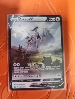 Arceus v SWSH204 Holo Promo Card Sword & Shield Near Mint Condition - Image 1
