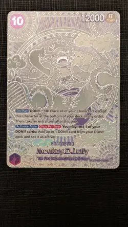 One Piece Card Game Monkey.D.Luffy SP OP05-119 SEC 2 Silver English OP11 - Image 2