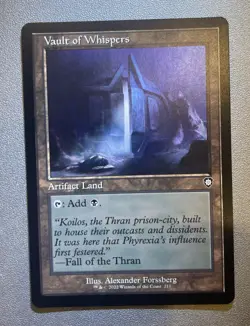 MTG,Vault of Whispers (Retro Frame) Commander: the Brothers' War Regular, MT/NM - Image 1