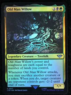Magic TCG - LTR Tales of Middle-Earth - Old Man Willow -0217- Uncommon - Foil NM - Image 1