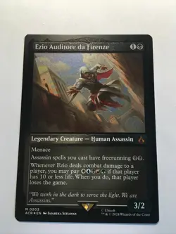 MTG Ezio Auditore da Firenze Etched Foil M/NM (Assassin's Creed) - Image 1