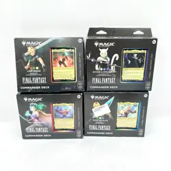 Brand New 4 Box Of Magic The Gathering Commander Deck Final Fantasy Series - Image 1