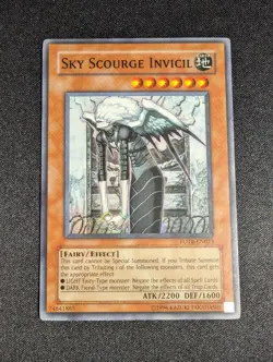 Yugioh - Sky Scourge Invicil FOTB-EN023 Unlimited Edition Super Rare LP - Image 1