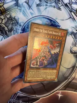 (119) Horus The Black Flame Dragon Lv8 (EEN-ENSE1)(Limited) Secret Rare) VLP - Image 5