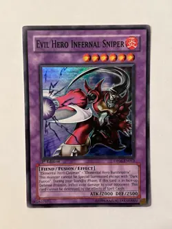 Yu-Gi-Oh! TCG Evil Hero Infernal Sniper - Jaden Yuki 3 - DP06-EN012 1st Edition - Image 1