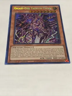 Yugioh Galaxy-Eyes Tachyon Primal MZTM-EN011 Secret Rare 1st Ed NM - Image 2