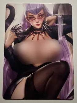 SEXY HEROINE WAIFU Evelynn LEAGUE OF LEGENDS ACG PRISMATIC HOLOFOIL CARD NM - Image 2