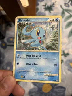 Pokemon TCG Manaphy Holo HS Unleashed 3/95 Rare Card & 4/12 HP/DMG Lot - Image 2