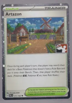 Pokemon Card Artazon Prize Pack Cosmo Holo 171/193 Trading Card TCG - Image 1