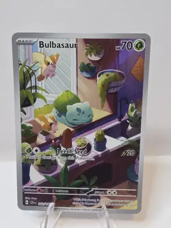 Pokemon TCG Bulbasaur Illustration Card 143/142 Stellar Crown - Image 1