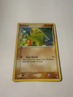 Pokemon EX Team Rocket Returns Larvitar Reverse Holo Card 62/109 Stamped - Image 1