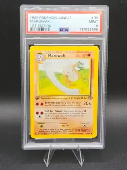 Pokemon Card 39/64 Marowak 1st Edition Jungle English - PSA 9 NEW CERT - Image 1