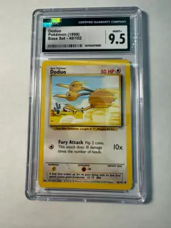 Pokemon Cards: Base Set Common: Doduo 48/102 CGC 9.5 - Image 1