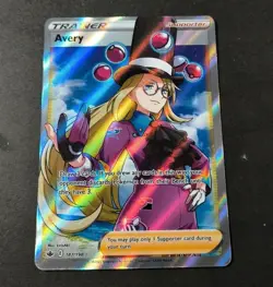 Pokemon Chilling Reign Avery Full Art Holo Trainer Card 187/198 NM - Image 1