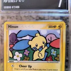 ✨Minum Pop Series 3 Holo RARE Pokemon Card #4/17 (2006) Top Shelf 7 TSG Graded!⚡ - Image 2