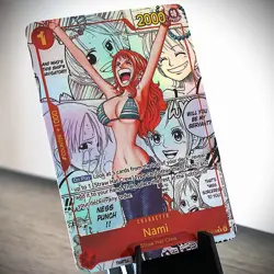 [ART CARD] Nami OP01 Manga CUSTOM- ENGLISH- High Quality Texture - Image 1