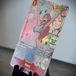 [ART CARD] Nami OP01 Manga CUSTOM- ENGLISH- High Quality Texture - Image 3