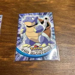 Pokemon Card Squirtle Wartortle Blastoise Topps TV Animation Non-holo 1999 LP - Image 4