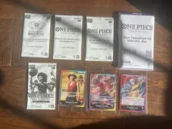 One Piece Card Game Store Tournament Kit 2024 Oct - Dec OPCG 24 New Sealed 8 pcs - Image 1
