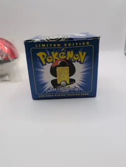 23K Gold Plated POLIWHIRL Pokemon Trading Card 1999 Burger King PokeBall SEALED - Image 5