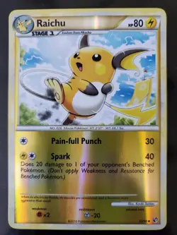 Raichu 33/90 Reverse Holo Pokemon TCG Card Heartgold Soulsilver Undaunted LP-NM - Image 1