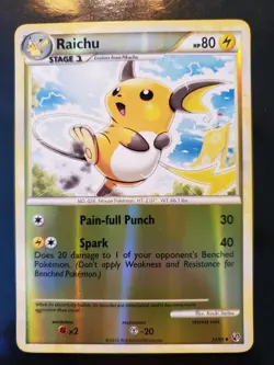 Raichu 33/90 Reverse Holo Pokemon TCG Card Heartgold Soulsilver Undaunted LP-NM - Image 2