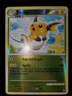 Raichu 33/90 Reverse Holo Pokemon TCG Card Heartgold Soulsilver Undaunted LP-NM - Image 3