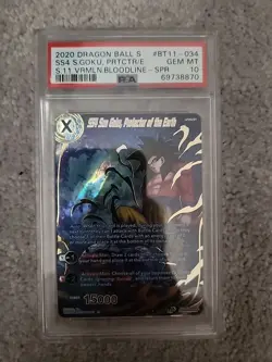 SS4 Son Goku Protector of the Earth - SPR FOIL Dragon Ball Super Card - PSA 10 - Image 1