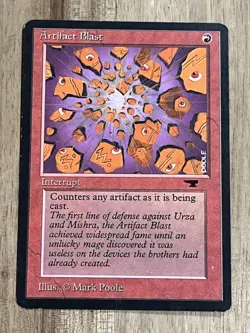 Awesome Magic The Gathering MTG Card Antiquities Artifact Blast X2 Exe+ - Image 3