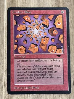 Awesome Magic The Gathering MTG Card Antiquities Artifact Blast X2 Exe+ - Image 4