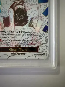 Gear Two PSA 10 One Piece English Card Luffy D. Monkey OP11-080 Alt Art 2025 - Image 5